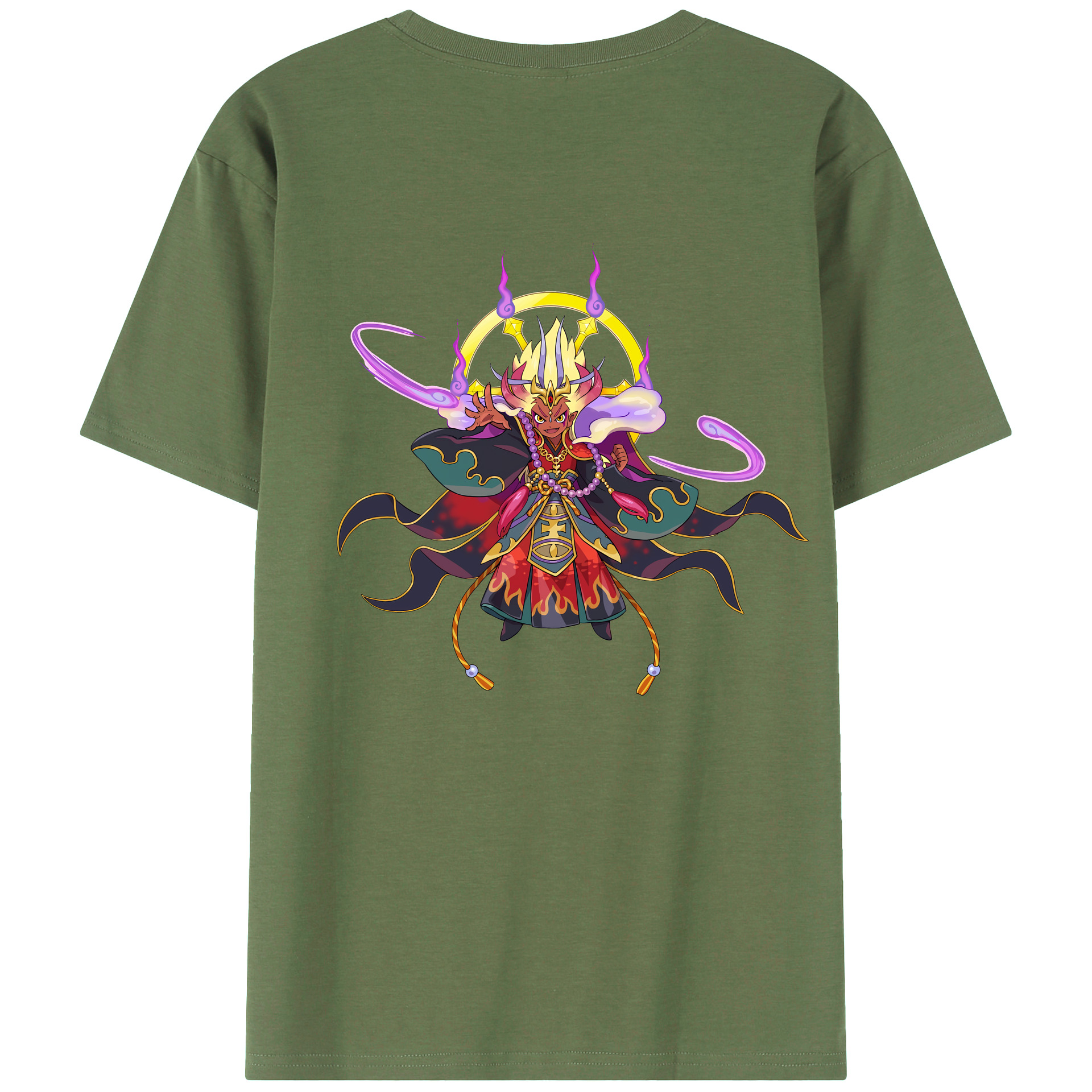 （画像用） 妖怪ウォッチ Yo-kai Watch 綿100％ メンズ半袖Tシャツ（バックプリント） 通気性